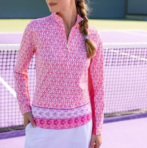 CABANA LIFE| Napa Wicking Performance Zip Top